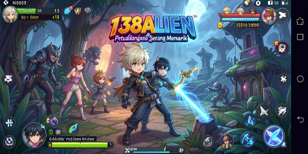 Gameplay seru dalam 138ALIEN dengan karakter anime yang menarik.