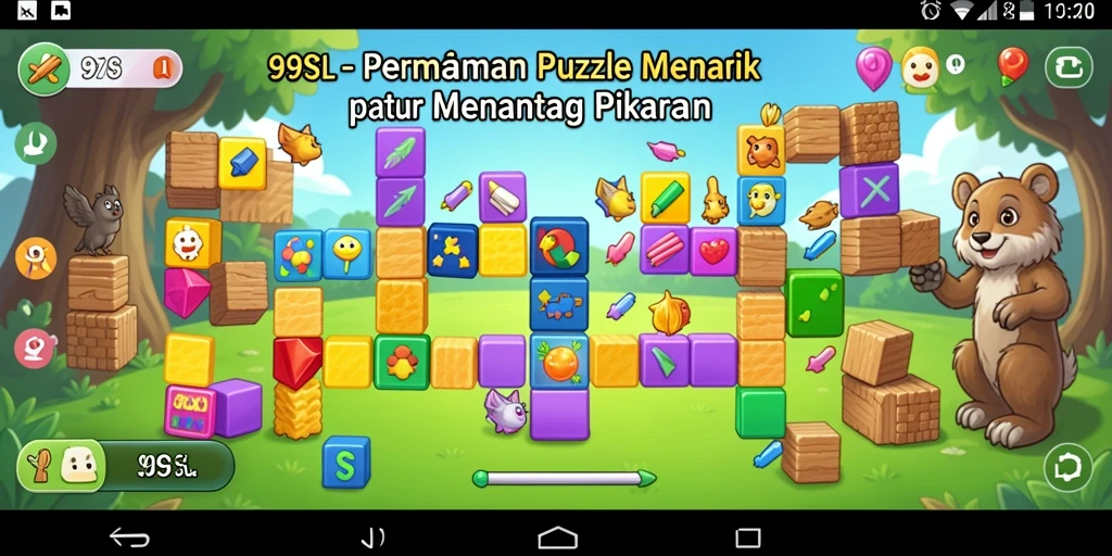 Screenshot gameplay <strong>99SL</strong> menampilkan tantangan puzzle yang menarik.