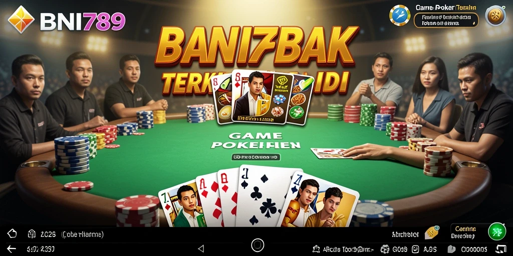 Tampilan gameplay BNI789 yang menarik dan mendebarkan saat bermain Poker.