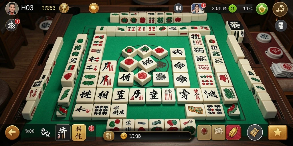 Tampilkan gameplay H03 yang seru dan menantang dalam Mahjong.