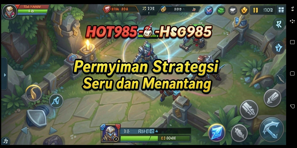 Tampilan gameplay HOT985 yang mendebarkan dan strategis.