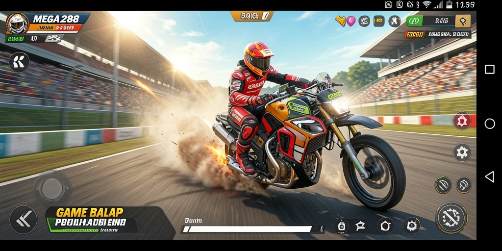 Gameplay Racing seru dan grafis memukau dalam MEGA288.