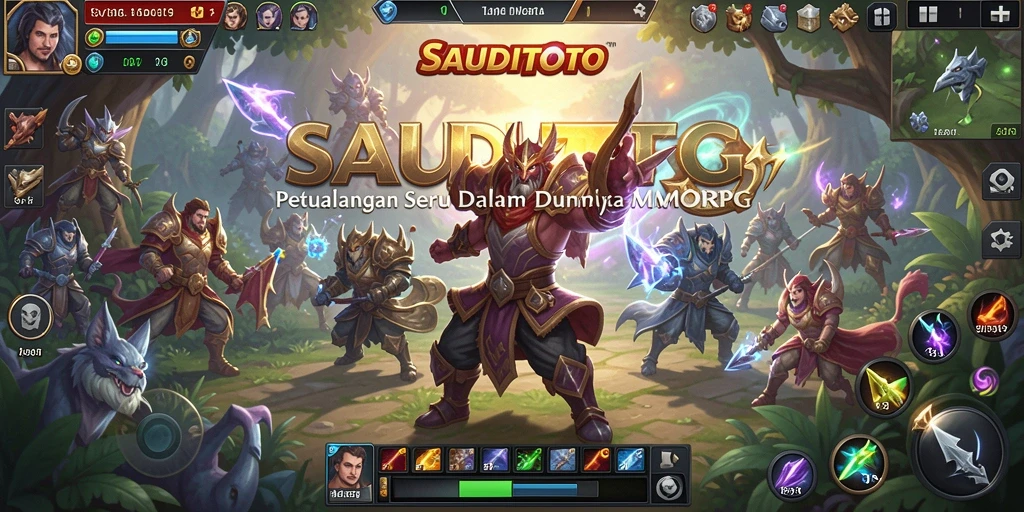 Tampilan gameplay menarik di dunia MMORPG SAUDITOTO.