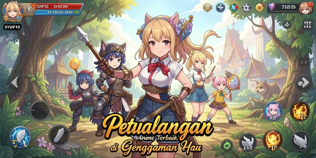 Tampilan seru dari gameplay anime di SVIP10, penuh aksi dan karakter menarik.