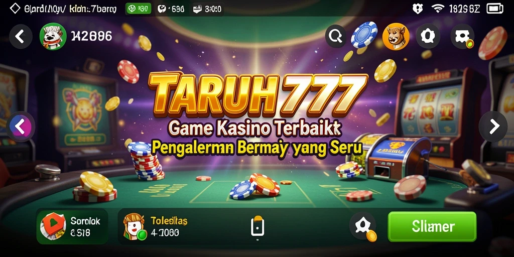 Tampilan gameplay TARUH777 yang penuh aksi di dunia Kasino.