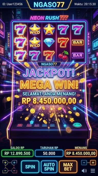 Tampilan aplikasi ngaso77 yang intuitif dan menarik.